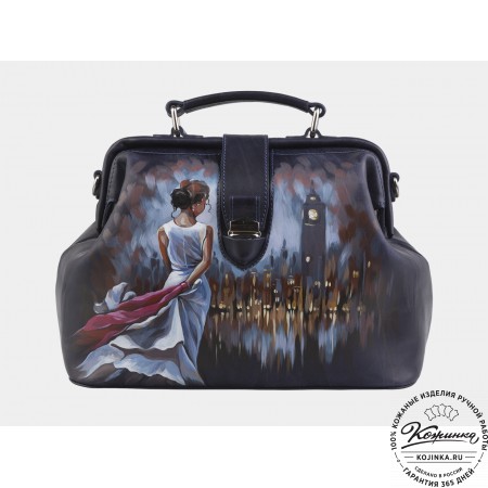 Сумка Фрейм Медиум "Англичанка" (синяя)