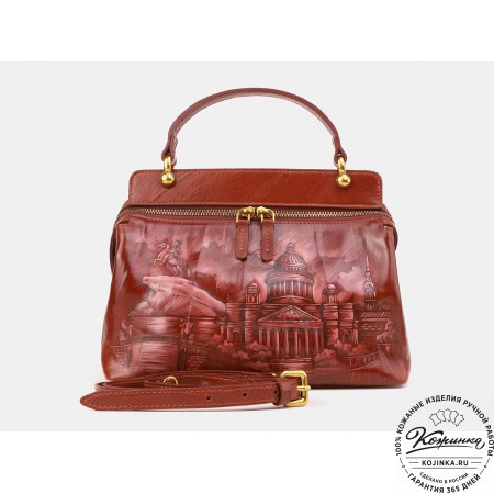 Женская кожаная сумка "Орнелла" "Питер" 