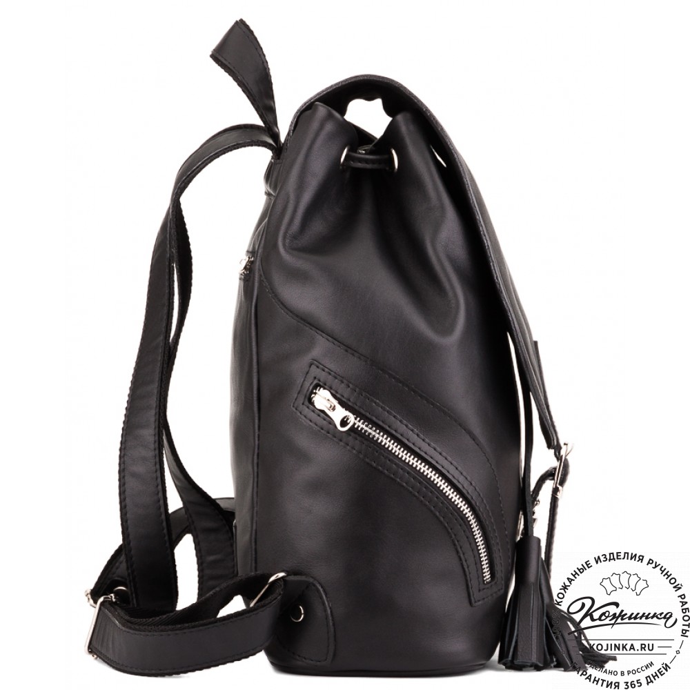 Кожаный рюкзак «Валлетта» (черный)