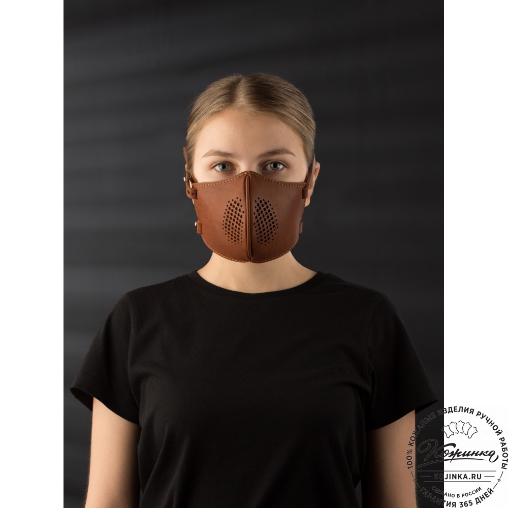 Кожаная маска Ренегат (коричневая)