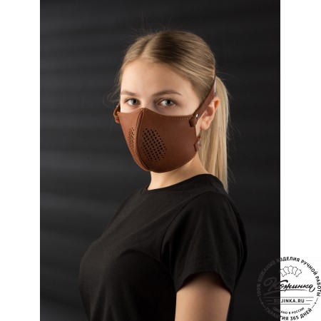 Кожаная маска Ренегат (коричневая)