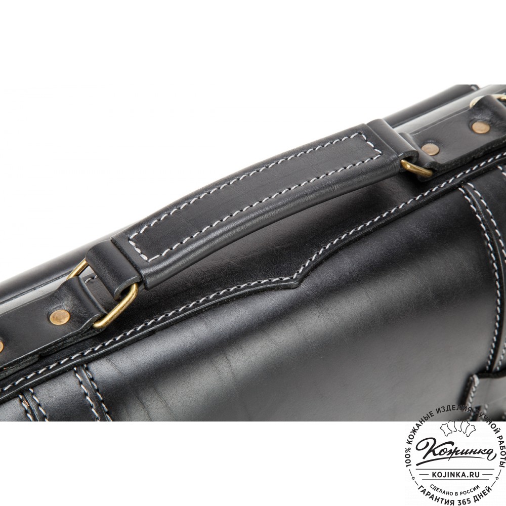 Кожаный портфель "Юрист"  (черный)