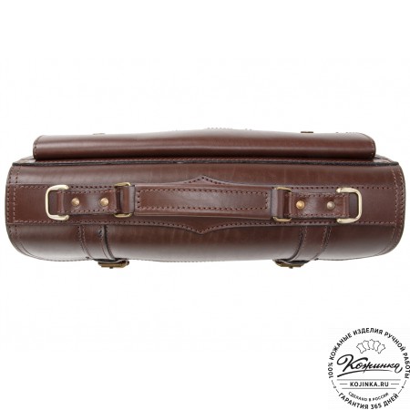 Кожаный портфель "Юрист"  (тёмно-коричневый)