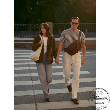 Женская кожаная сумка-шоппер "Ямайка" (фактура розовая) 