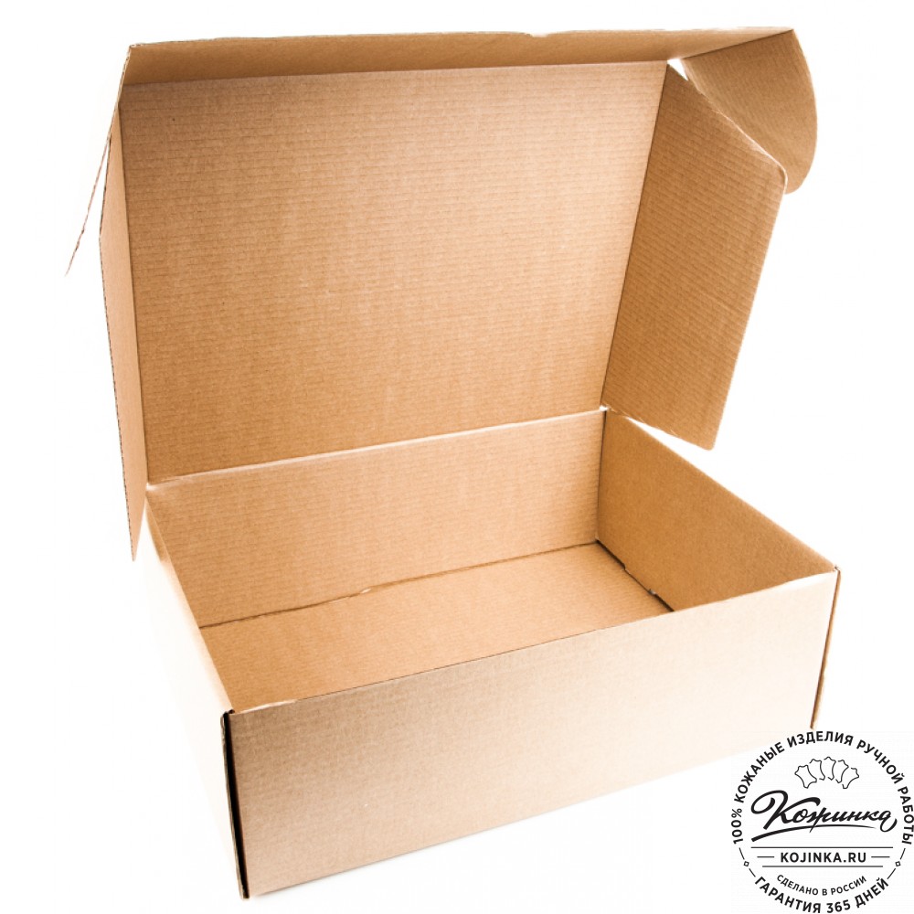 Кожаный рюкзак "Мидл" (синий)