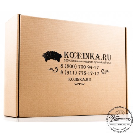 Кожаный портфель "Сорбонна" (темно-коричневый)