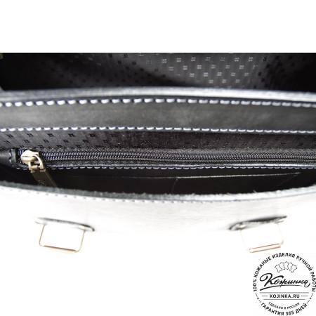 Кожаный портфель "Француз" (черный)