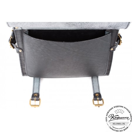 Мужской кожаный рюкзак "Легион" (чёрный)