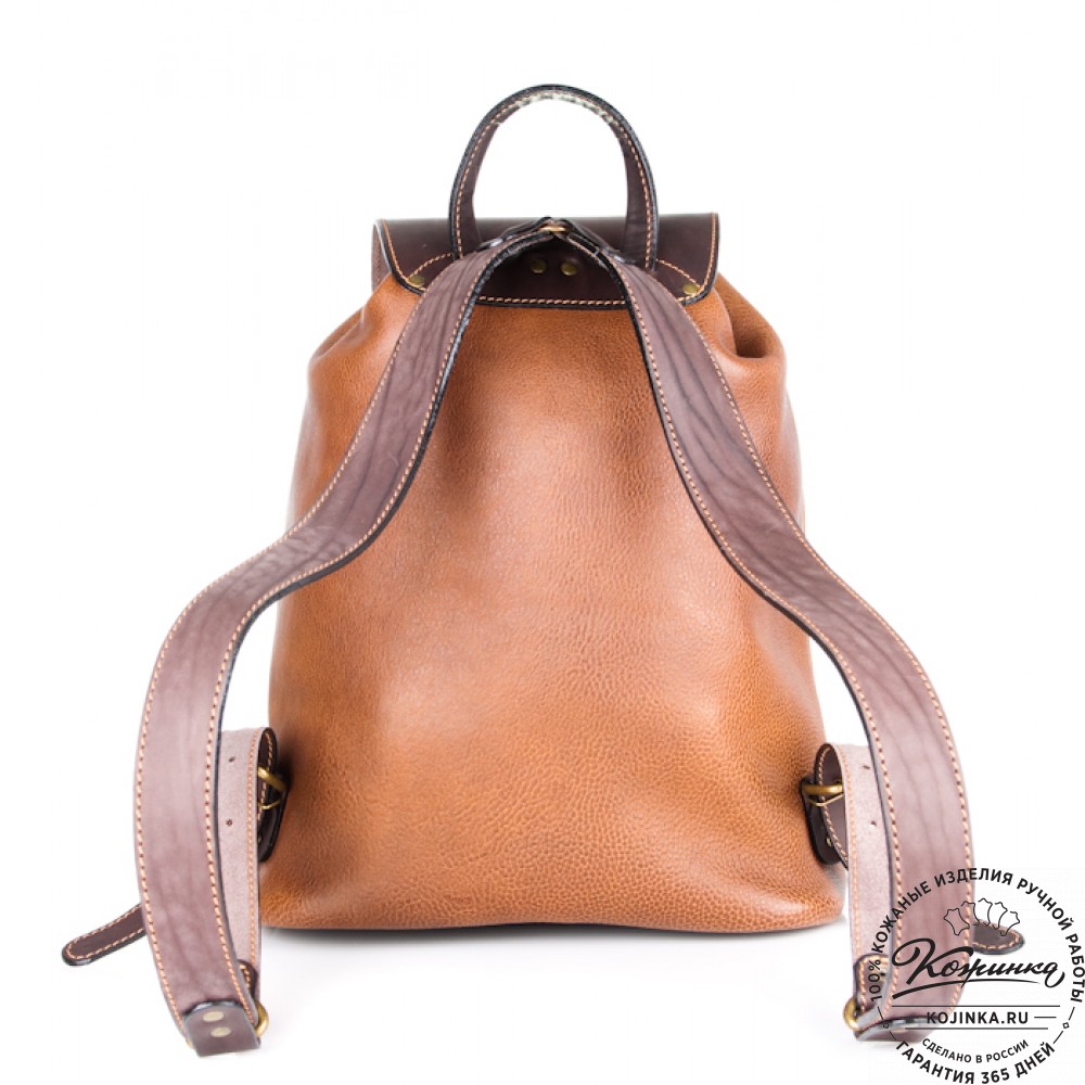 Кожаный рюкзак "Классик 2" (коричневый)