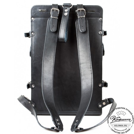 Мужской кожаный рюкзак "Легион-Харлей" (черный)