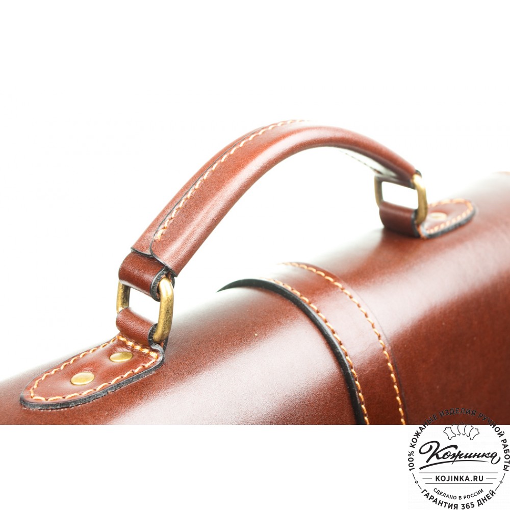 Кожаный портфель "Лайт" (коричневый)