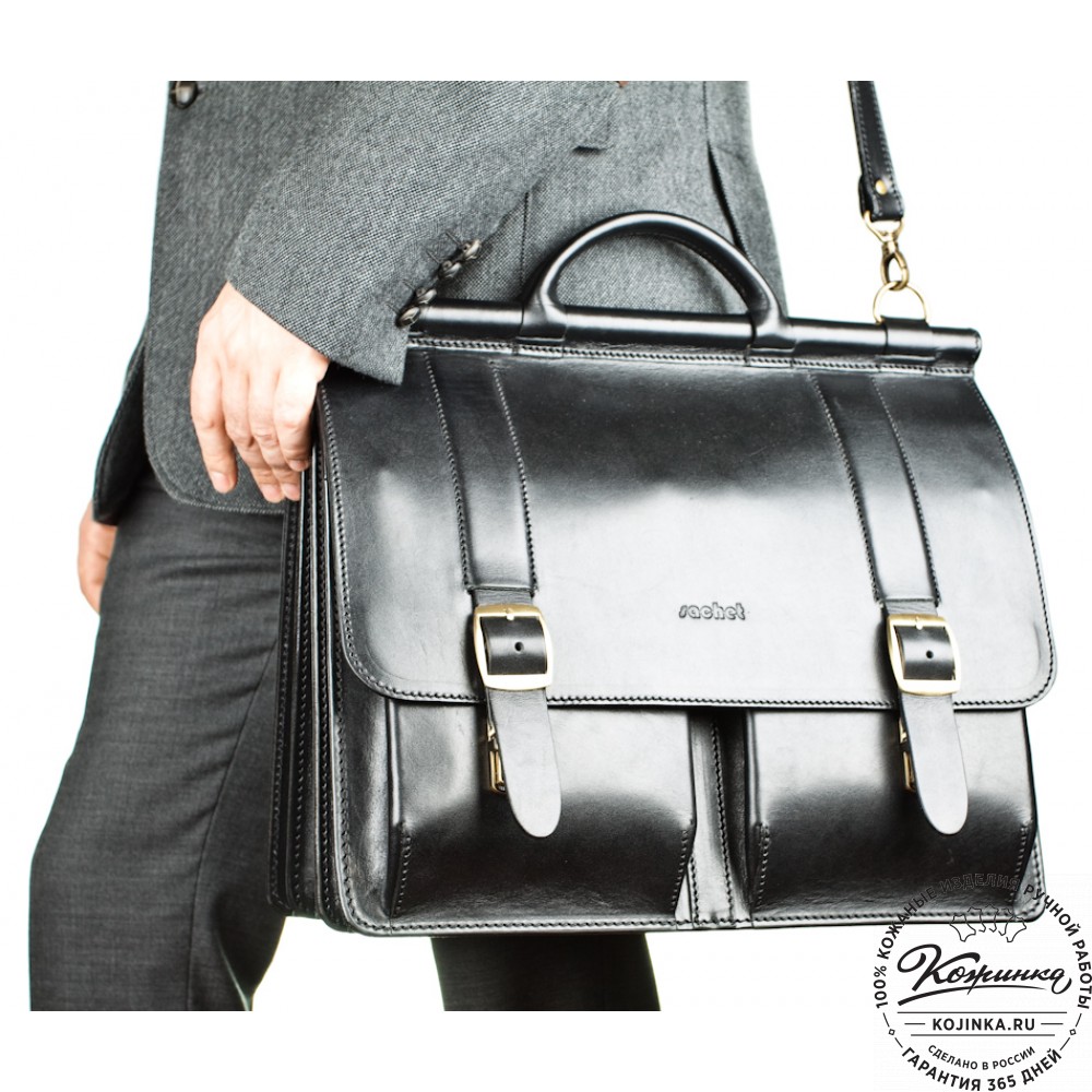 Кожаный портфель "Префект" (коричневый)