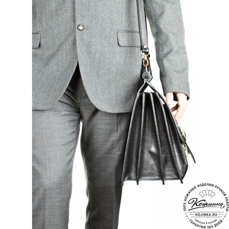 Кожаный портфель "Префект" (коричневый)