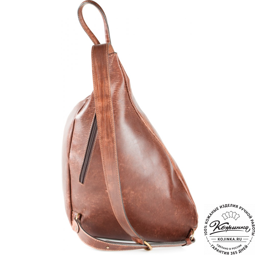 Кожаный рюкзак "Эль-Пасо" (светло-коричневый)