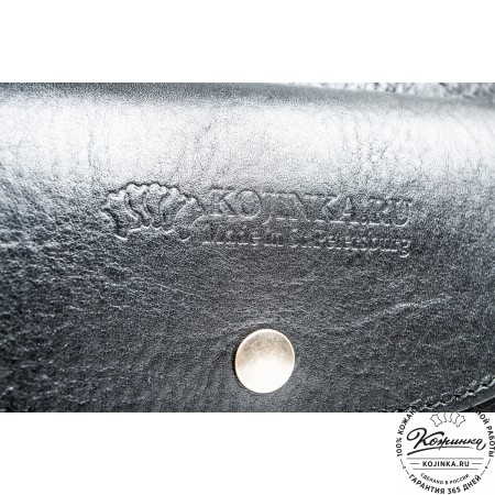 Кожаная  сумка "Виктория" (черная)