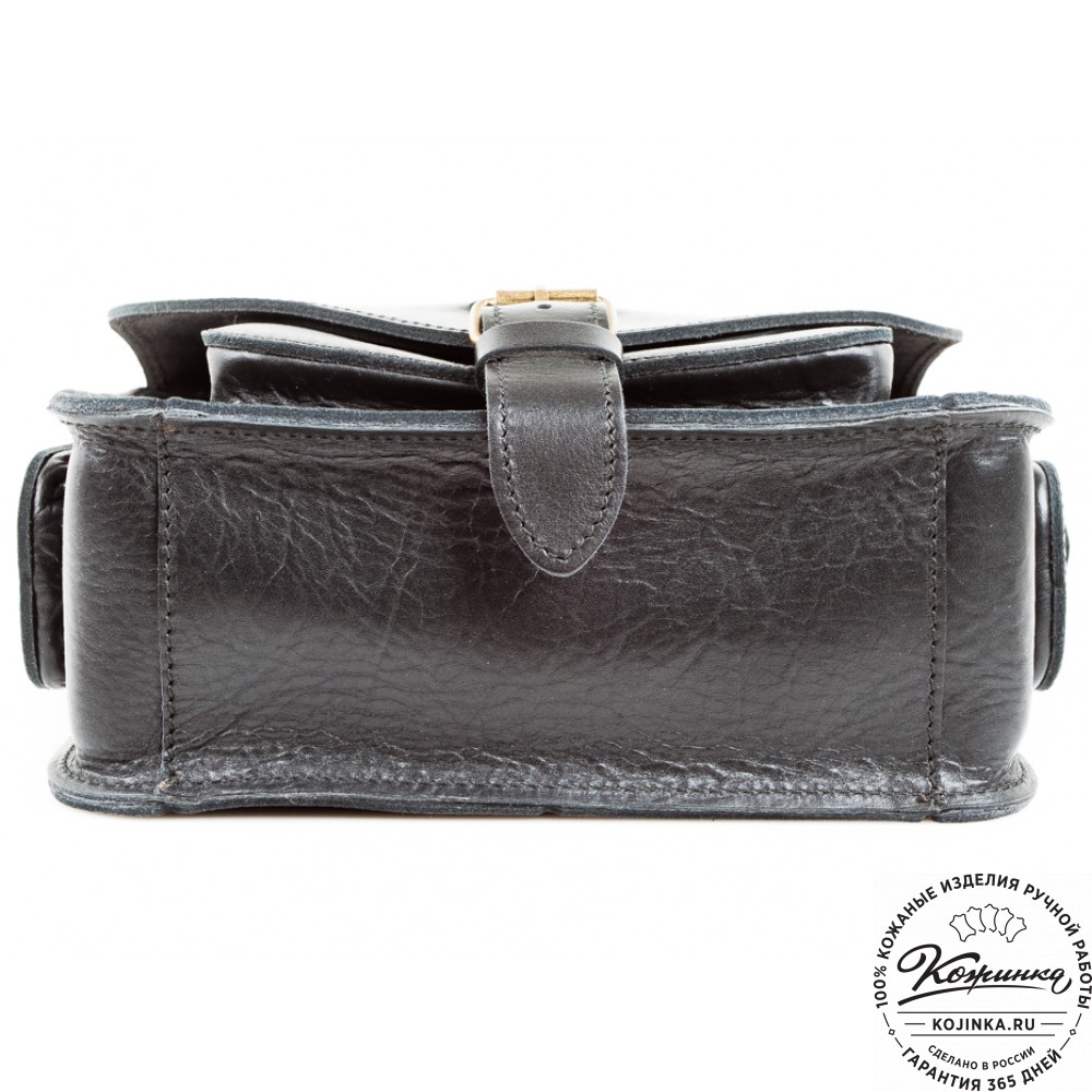 Кожаная  сумка "Виктория" (черная)