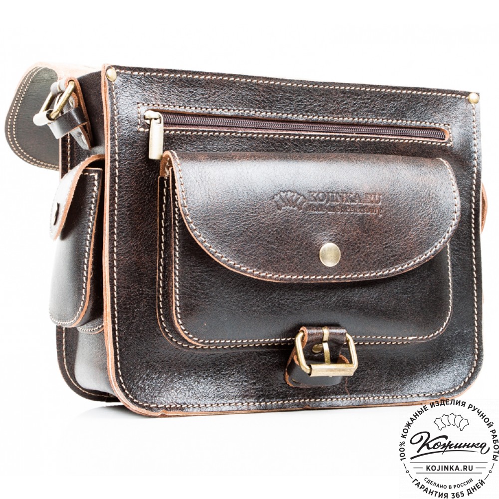 Кожаная  сумка "Виктория" (коричневый эксклюзив)