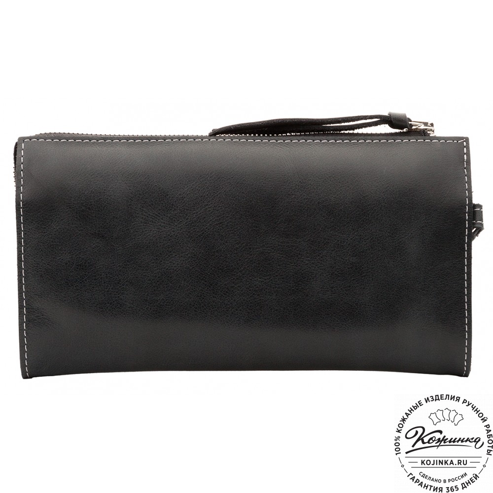 Кожаный клатч  Москва (черный)