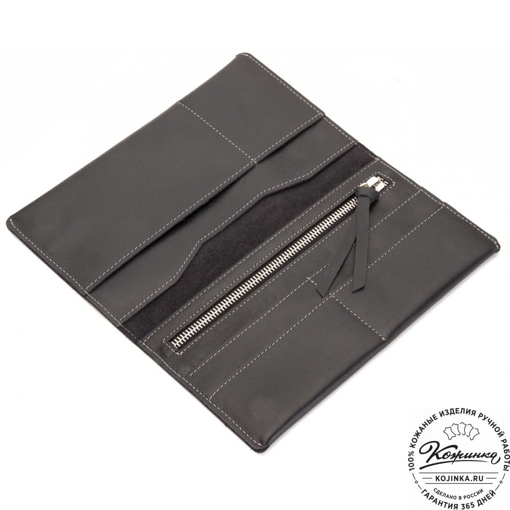 Кожаное портмоне Санкт-Петербург (черное)