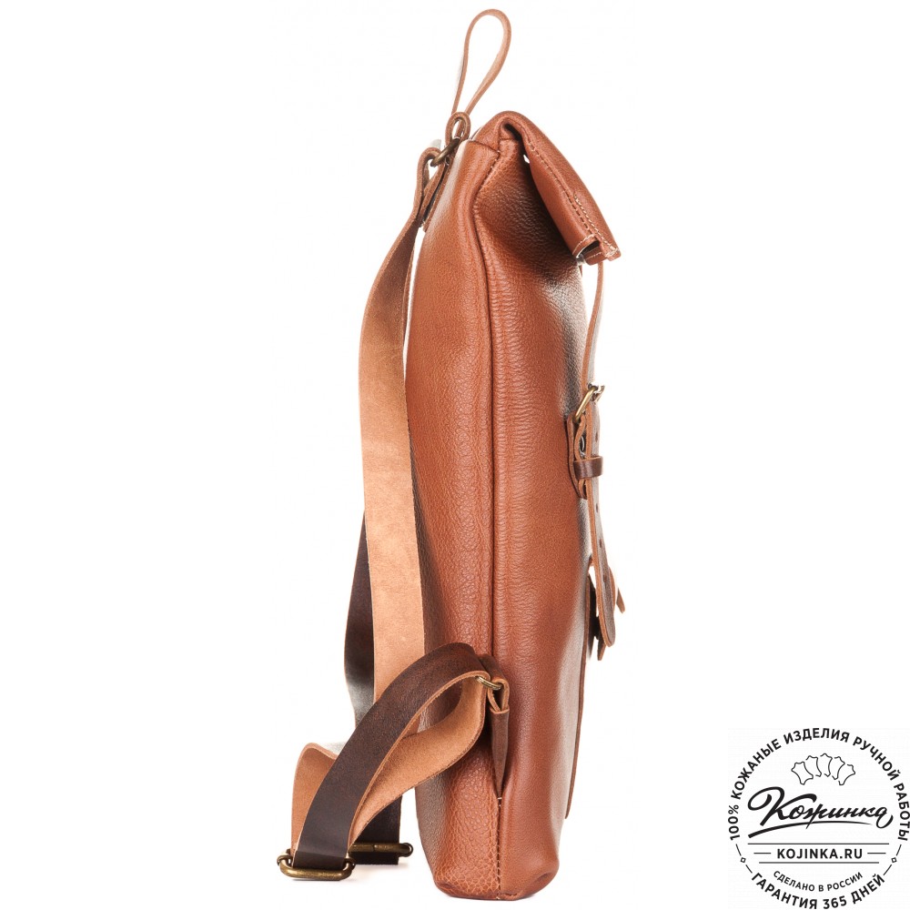 Кожаный рюкзак "Vogue" (светло-коричневый)